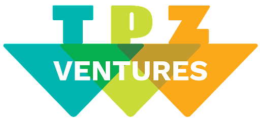 Ventures logo featuring TPZ and VENTURES with three colored arrows